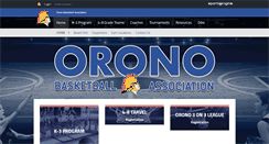 Desktop Screenshot of oronobasketball.com